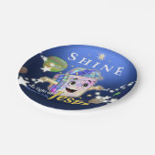 Assiettes En Carton Brille la Lumière de Jésus (Angle)