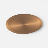 Assiettes En Carton Brin cuivre (Angle)