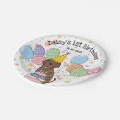 Assiettes En Carton Brindle Neapolitain Mastiff Chien fête d'anniversa (Angle)