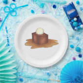 Assiettes En Carton Britanniques Sticky Toffee Pudding Dessert Plate D (Fête)
