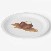 Assiettes En Carton Britanniques Sticky Toffee Pudding Dessert Plate D (Angle)