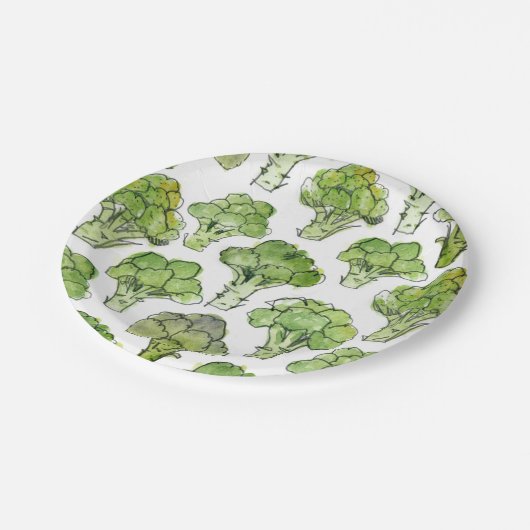 Assiettes En Carton Broccolli - formel (Angle)