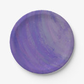 Assiettes En Carton Broche à bleuets (Devant)