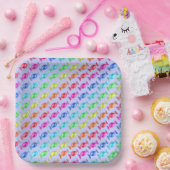 Assiettes En Carton Brochures à différentes couleurs (Fête)