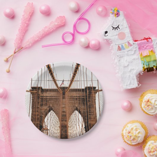 Assiettes En Carton Brooklyn Bridge, New York (Fête)