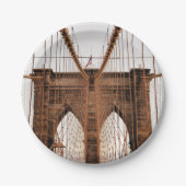 Assiettes En Carton Brooklyn Bridge, New York (Devant)