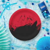 Assiettes En Carton Brosse 9 (Fête)