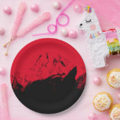 Assiettes En Carton Brosse 9 (Fête)