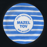 Assiettes En Carton Brosse Bleu Bat mitzvah de la barre personnalisée<br><div class="desc">Plaque de papier parfaite pour un bat mitzvah, bar mitzvah ou autre célébration juive ! L'art abstrait fait main avec des coups de pinceau lâche pour vous sur le devant! ENTIÈREMENT PERSONNALISABLE ! Cliquez sur "Personnaliser" ci-dessus pour modifier le texte. Cliquez sur "modifier à l'aide de l'outil de conception" pour...</div>