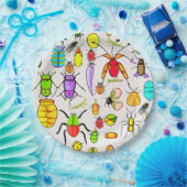 Assiettes En Carton Brouilles et insectes étranges (Fête)
