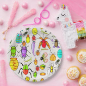 Assiettes En Carton Brouilles et insectes étranges (Fête)