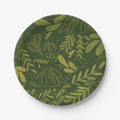 Assiettes En Carton Brouillon à feuillage persistant | Plaques botaniq (Devant)
