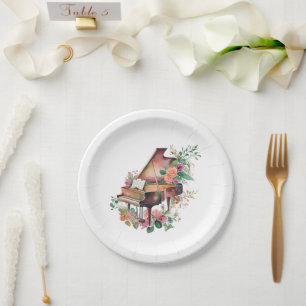 Assiettes En Carton Brown Baby Grand Piano Considérant