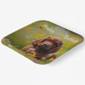 Assiettes En Carton Brown Cocker Spaniel (Angulaire)