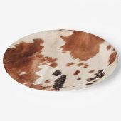 Assiettes En Carton Brown Cream Southwest Cowhide (Angle)