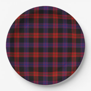 Assiettes En Carton Brown Grady Tartan