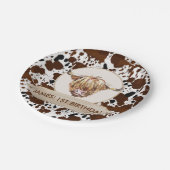 Assiettes En Carton Brown Highland Cow Cow Imprimer Anniversaire (Angle)