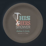 Assiettes En Carton Brown Marteau Whisk Handicap Couple Douche<br><div class="desc">Les plaques en papier de la douche en marteau Brown Whisk Handy Couple sont équipées d'un marteau et d'un fouet,  de ses outils et de ses outils pour une invitation à la douche pour couple.</div>