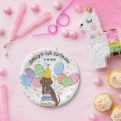 Assiettes En Carton Brown Napolitain Mastiff Chien fête d'anniversaire (Fête)