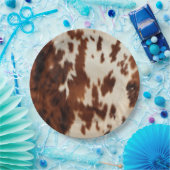 Assiettes En Carton Brown noir blanc (Fête)