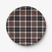 Assiettes En Carton Brown Plaid (Devant)