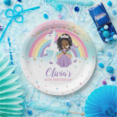 Assiettes En Carton Brown Princesse & Unicorne Anniversaire Fête Arc e (Fête)