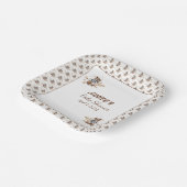 Assiettes En Carton Brown Teddy Bear C'est un garçon ! Serviettes de d (Angulaire)