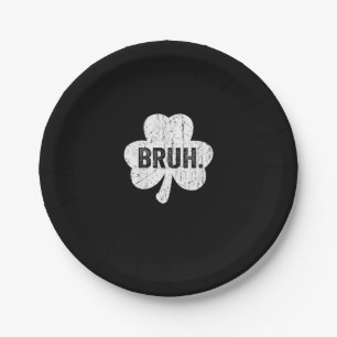 Assiettes En Carton Bruh Meme Drôle Dire Bro Salutation Ado Garçon St