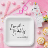 Assiettes En Carton Brunch élégant et fête de brunch d'anniversaire Bu (Fête)