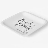 Assiettes En Carton Brunch élégant et fête de brunch d'anniversaire Bu (Angulaire)