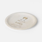 Assiettes En Carton Brunch et Bubbly Engagement Party Brunch (Angle)