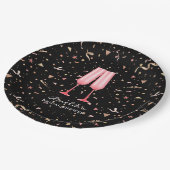 Assiettes En Carton Brunch et Bubbly Enterrement de Vie de Jeune Fille (Angle)