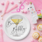 Assiettes En Carton Brunch simple et bulle minimal (Fête)