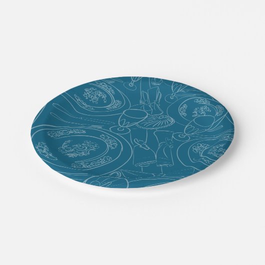 Assiettes En Carton Brunch Tablescape (Angle)