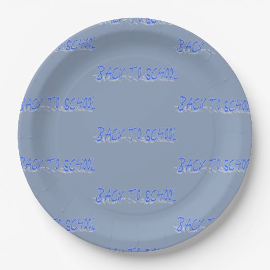 Assiettes En Carton BTS bleu foncé (Devant)