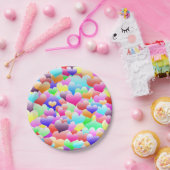Assiettes En Carton Bubble Hearts Dark (Fête)