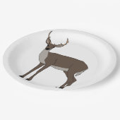 Assiettes En Carton Buck Deer Animal (Angle)