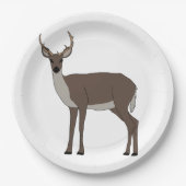Assiettes En Carton Buck Deer Animal (Devant)