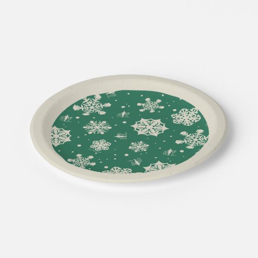 Assiettes En Carton Buddy le Motif Elf Snowflake (Angle)