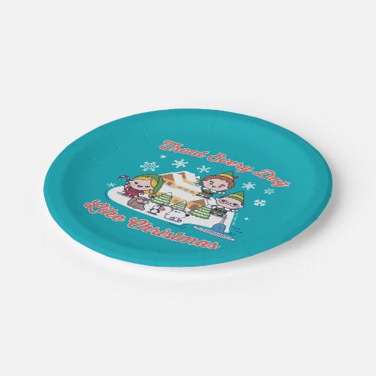 Assiettes En Carton Buddy l'Elf Chibi Graphic (Angle)