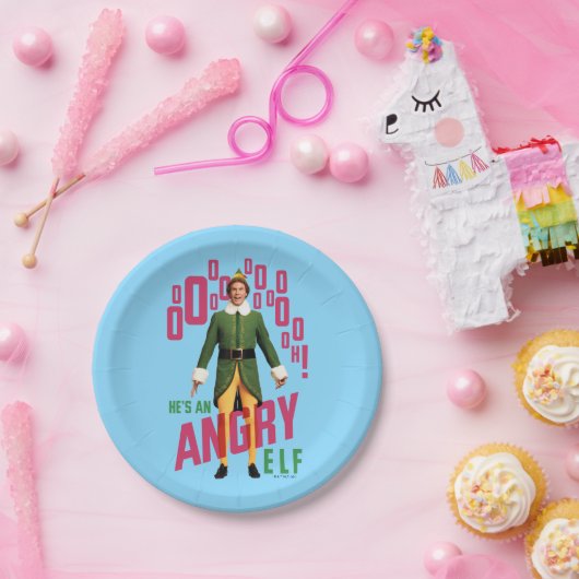 Assiettes En Carton Buddy l'Elfe | C'est un elfe en colère (Fête)