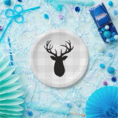 Assiettes En Carton Buffalo Check Deer Wilderness Cabine (Fête)