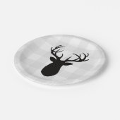 Assiettes En Carton Buffalo Check Deer Wilderness Cabine (Angle)