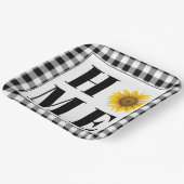 Assiettes En Carton Buffalo check tournesol "Accueil" (Angulaire)