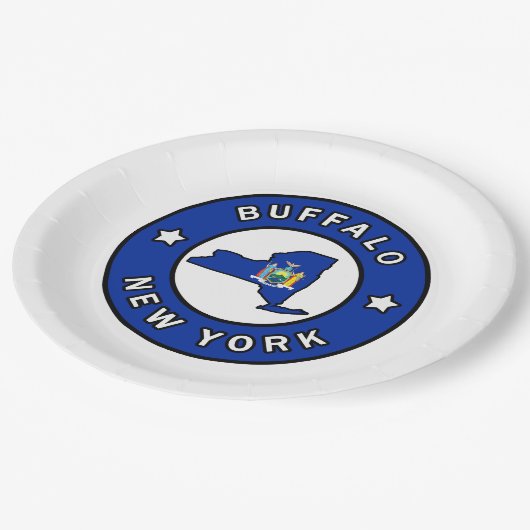 Assiettes En Carton Buffalo New York (Angle)
