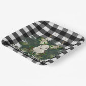 Assiettes En Carton Buffalo Plaid Festin Reindeer Noël (Angulaire)