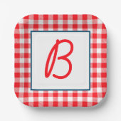 Assiettes En Carton Buffalo plaqué monogramme (Recto)