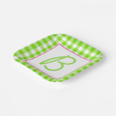 Assiettes En Carton Buffalo plaqué monogramme (Angulaire)