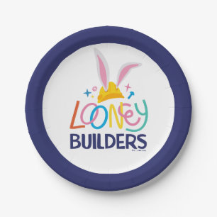 Assiettes En Carton BUGS BUNNY BUILDERS™ Casque Empilé Logo