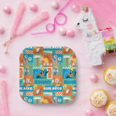 Assiettes En Carton BUGS BUNNY BUILDERS™| Character Grid Pattern (Fête)